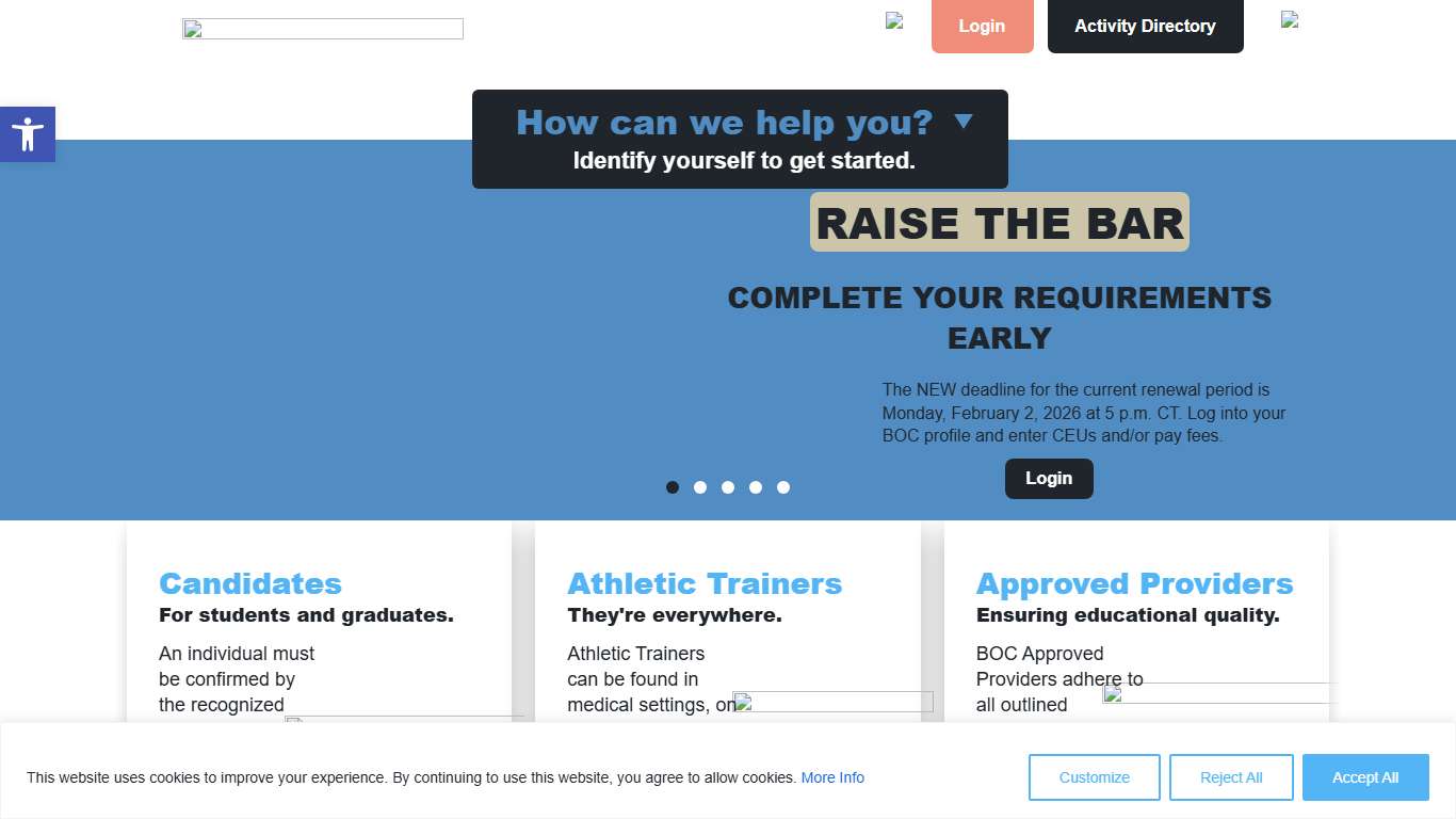 Board of Certification for the Athletic Trainer